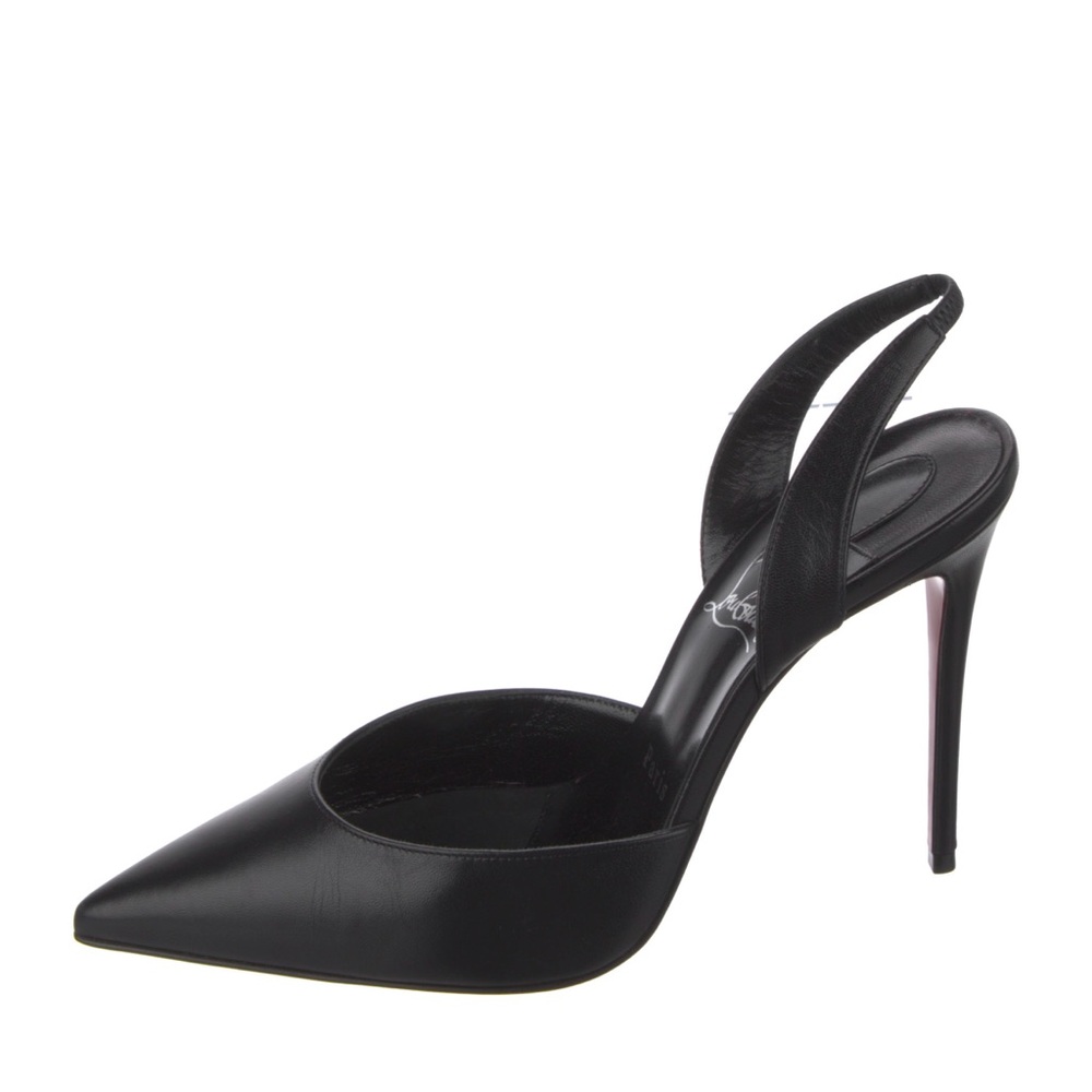 Christian Louboutin Leather Slingback Pumps, size 8